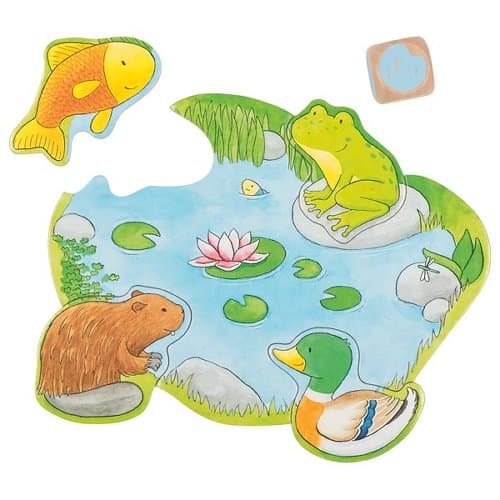 Puzzle educativ - Who Lives Where? | Goki