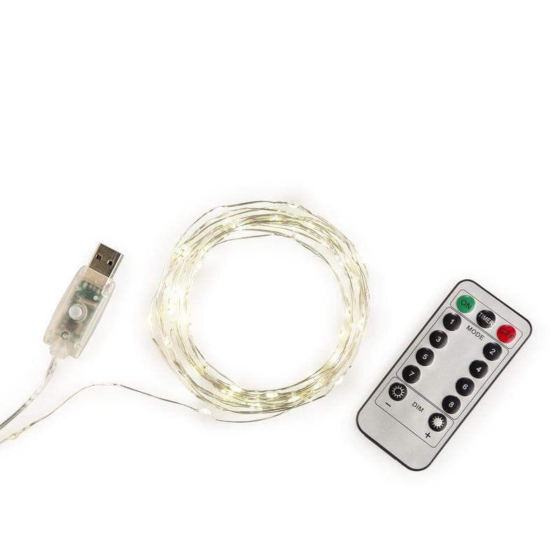 Instalatie decorativa - Extra Long - Silver String Lights | Kikkerland