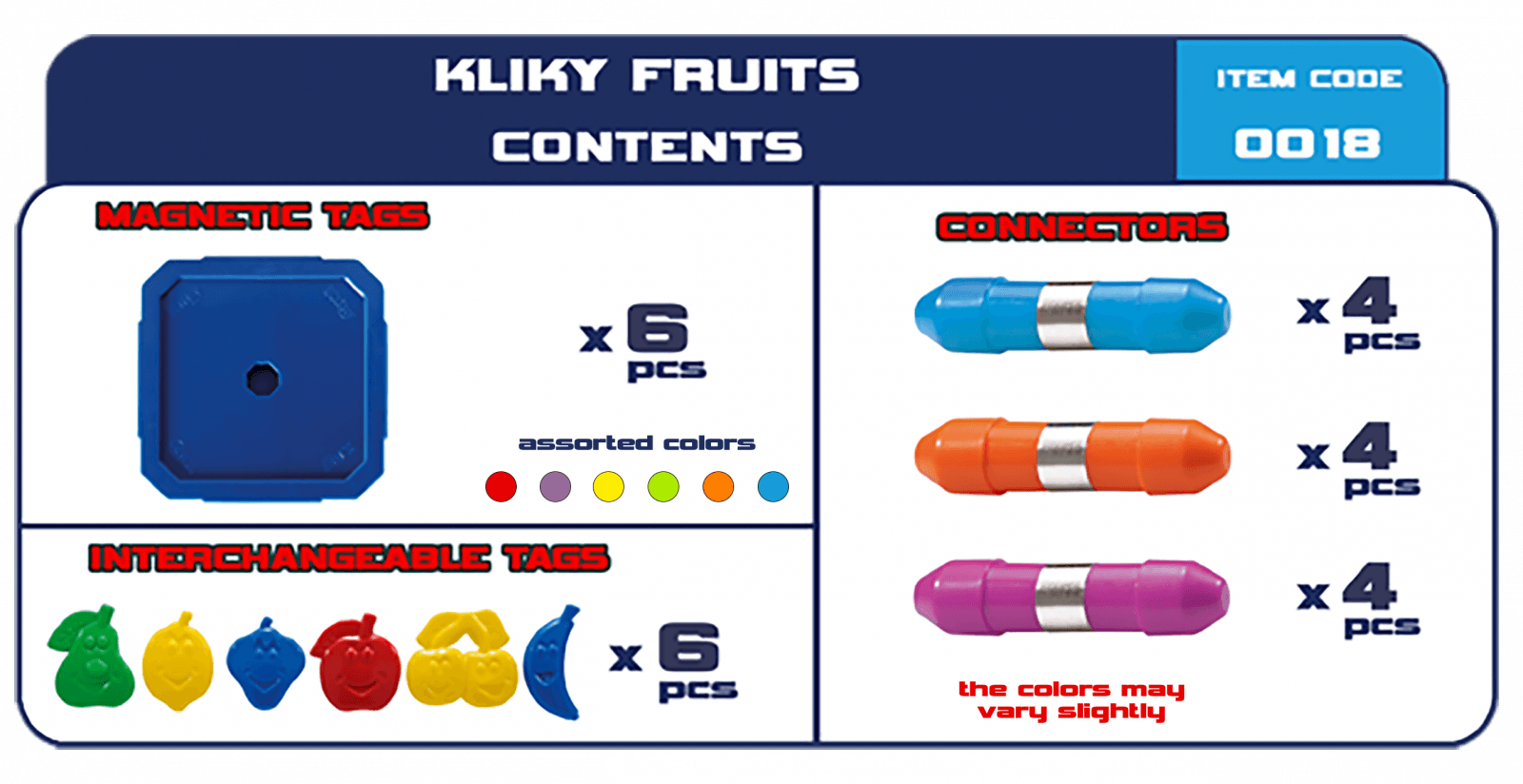 Set magnetic primar Kliky - Fructe | Supermag
