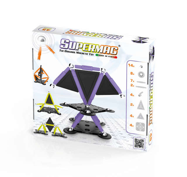Set de constructie magnetic Projects Tehnicolor 45 piese | Supermag
