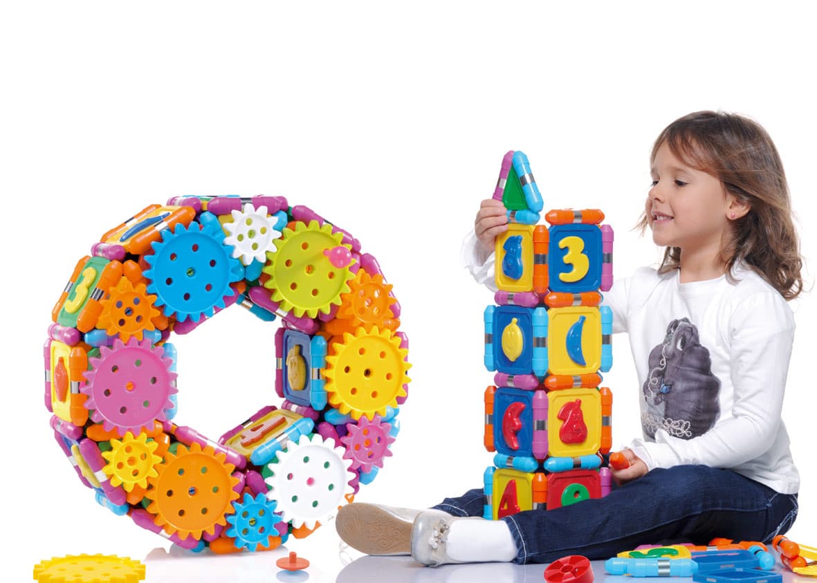 Set magnetic pentru bebelusi Kliky - Rotite dintate | Supermag