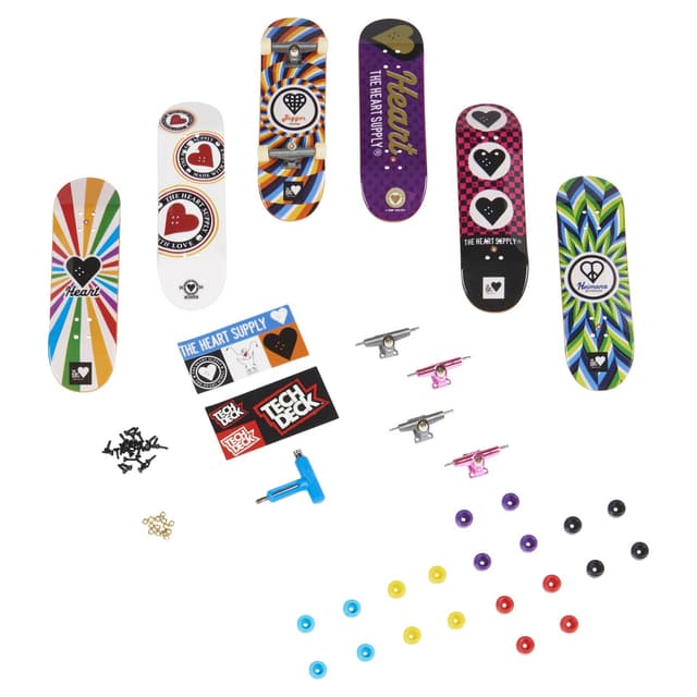 Set Tech Deck - Fingerboard Heart, 6 piese | Spin Master