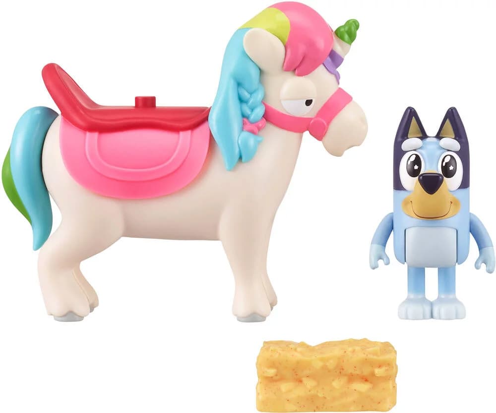 Set 2 figurine - Bluey - Bluey's Unipony Ride | Moose Toys