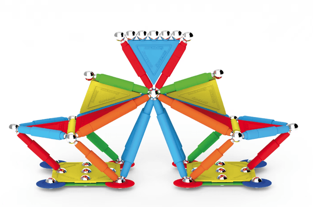 Set de constructie magnetic - Supermag Projects, 30 piese | Supermag