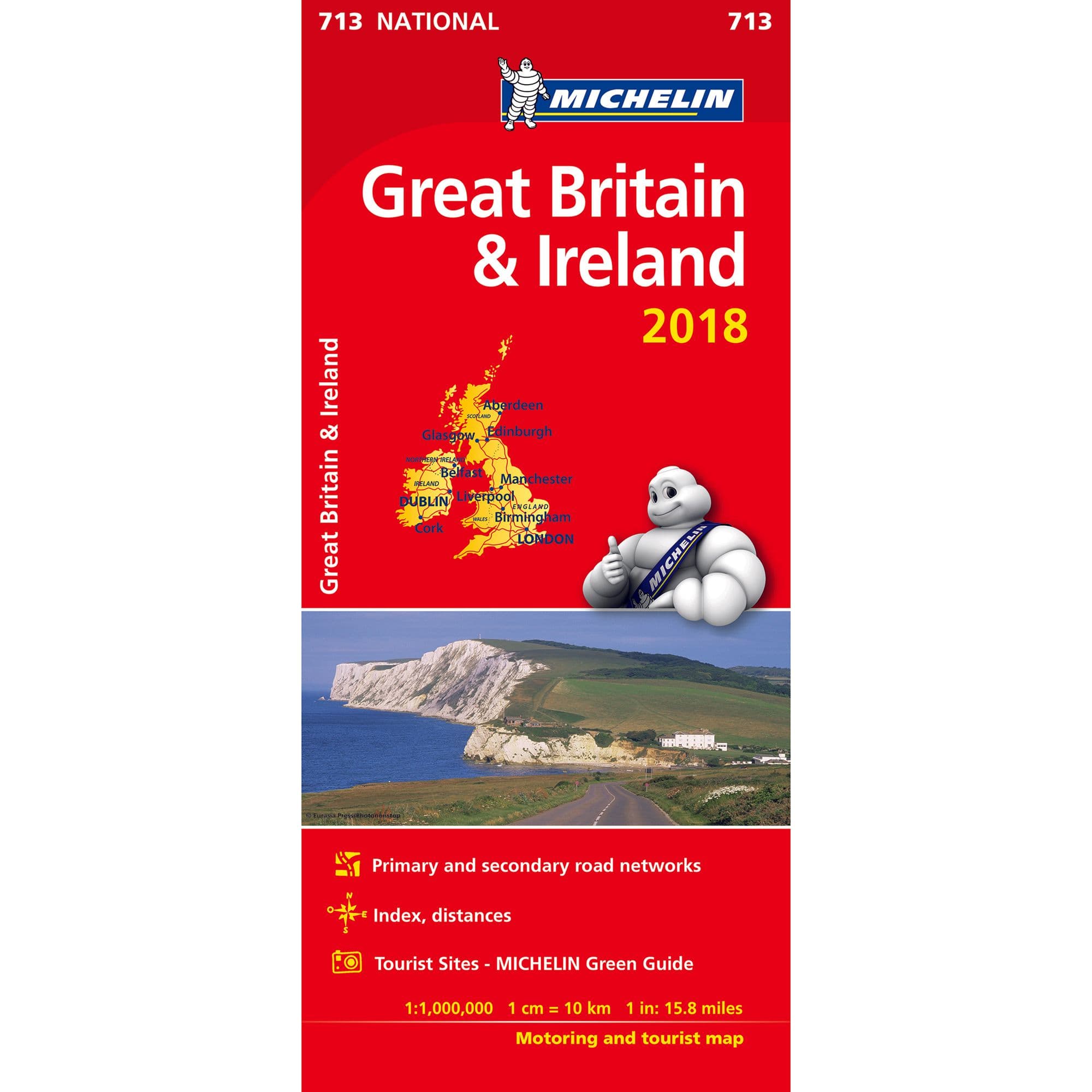 Great Britain & Ireland 2018 National Map 713 |