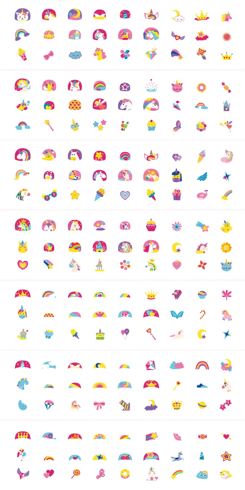 Stickere pentru unghii si tatuaje - Unicorni | Avenir