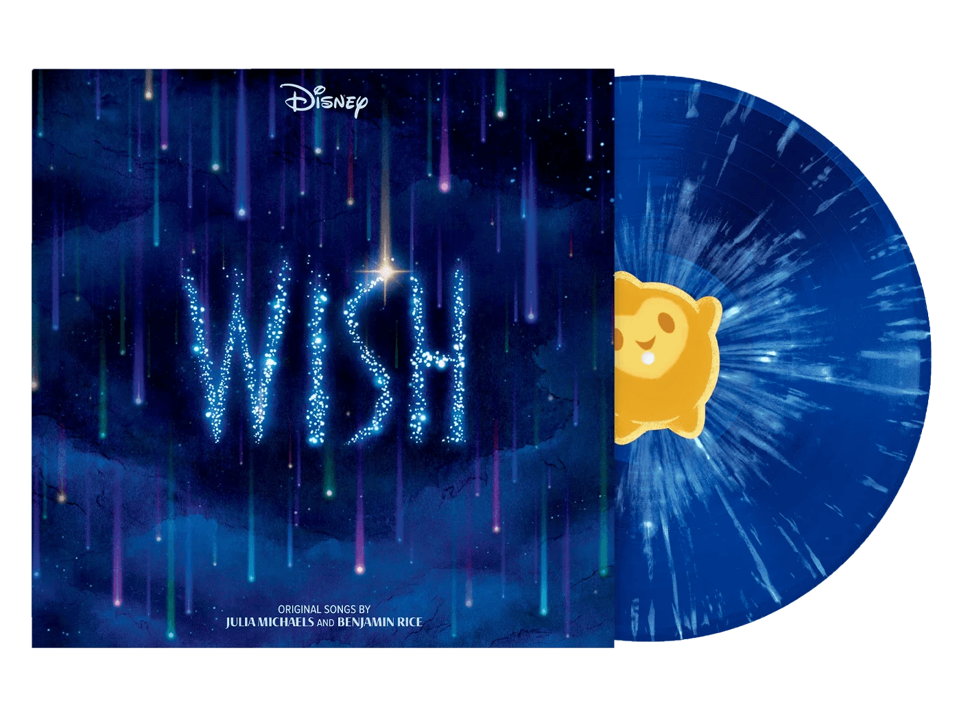 Wish - Soundtrack (Blue Splatter Vinyl, 45 RPM) | Ariana Debose, Chris Pine, Angelique Cabral, Julia Michaels