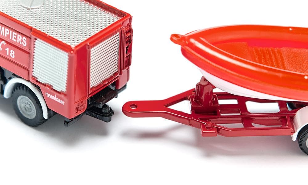 Jucarie - Fire engine with boat | Siku