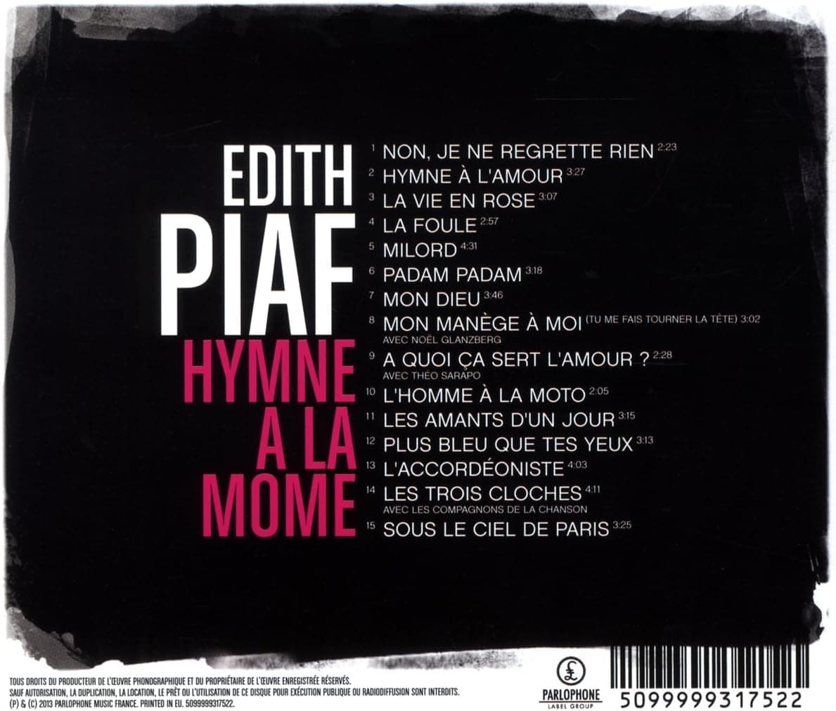 Hymne A La Mome | Edith Piaf