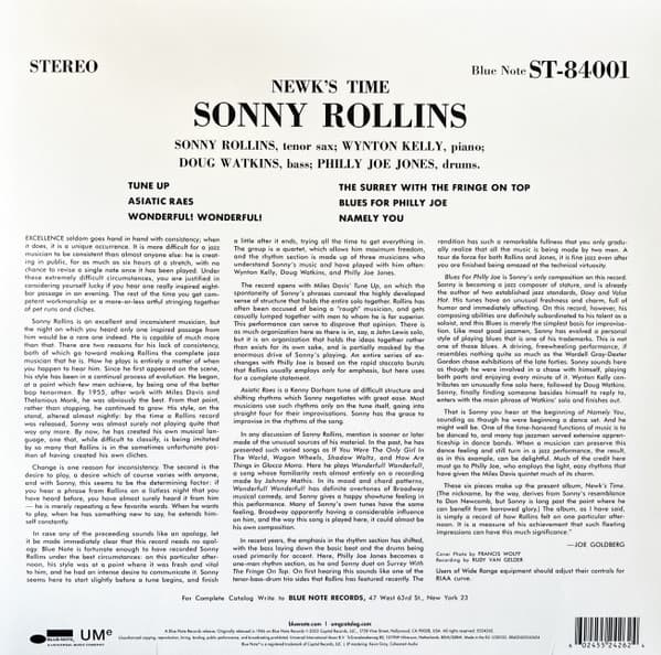 Newk's Time - Vinyl | Sonny Rollins