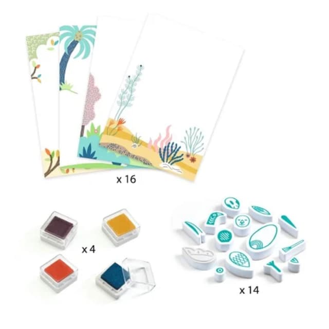 Joc creativ - Stampile - Animale surprinzatoare | Djeco