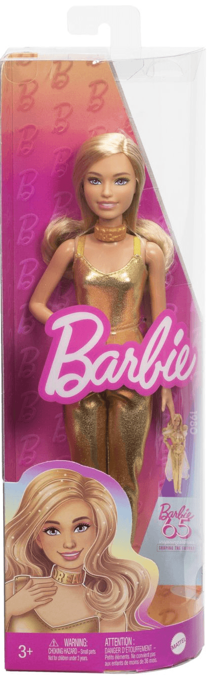 Papusa - Barbie Fashionista - Salopeta aurie | Mattel