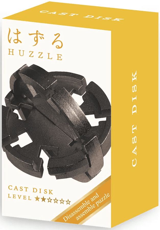 Puzzle mecanic - Mini Huzzle Disk - Black | Hanayama