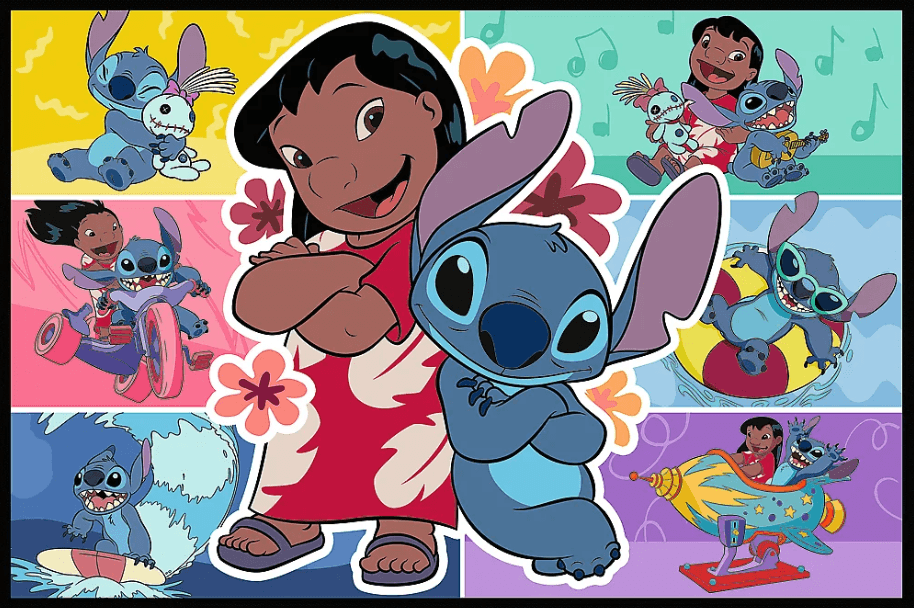 Puzzle 2x200 piese - Lilo & Stitch (The Happy Life of Stitch) | Trefl