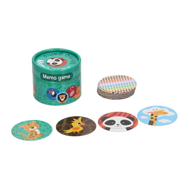 Joc de memorie - Animals in Round Storage Box | Wins Holland