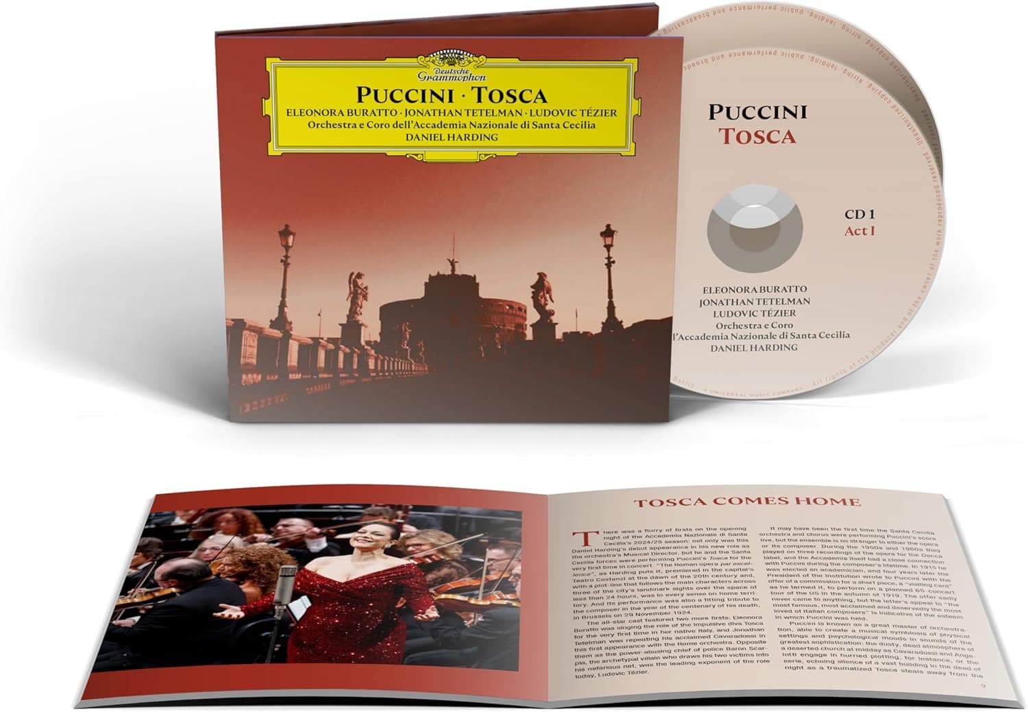 Puccini: Tosca | Jonathan Tetelman, Eleonora Buratto, Ludovic Tezier, Orchestra dell’Accademia Nazionale di Santa Cecilia, Daniel Harding