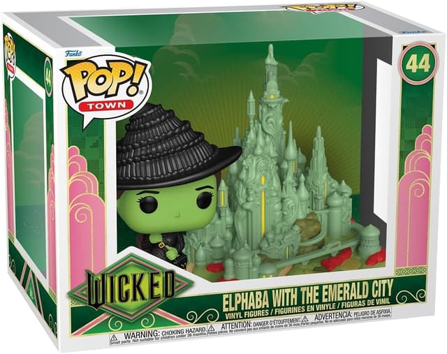 Set 2 figurine - Funko Pop! Wicked: Elphaba with The Emerald City | Funko