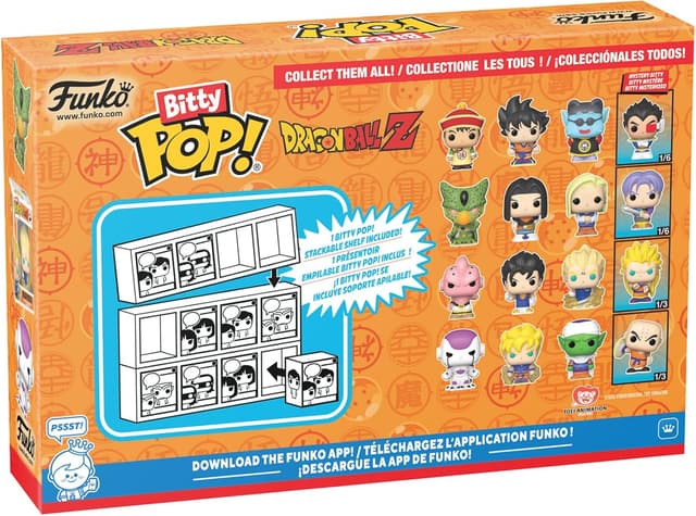 Set 4 figurine - Funko Bitty Pop! Dragon Ball Z: Cell, Android 17, Android 18, Future Trunks | Funko