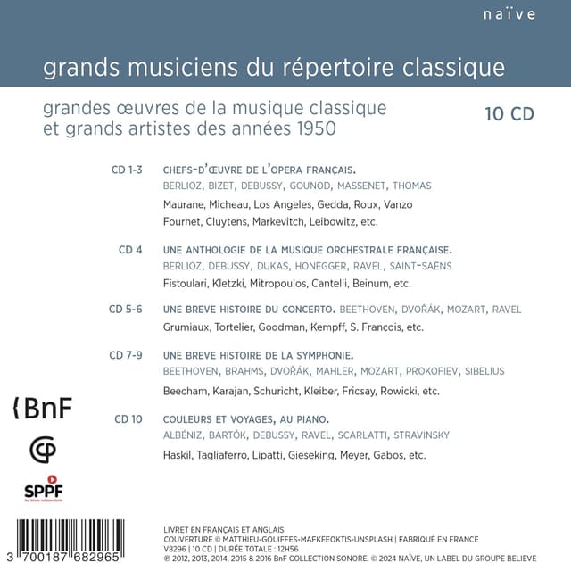 Les Collections sonores de la Bibliotheque National de France Vol. 1 (10CDs Box Set) | Various Artists