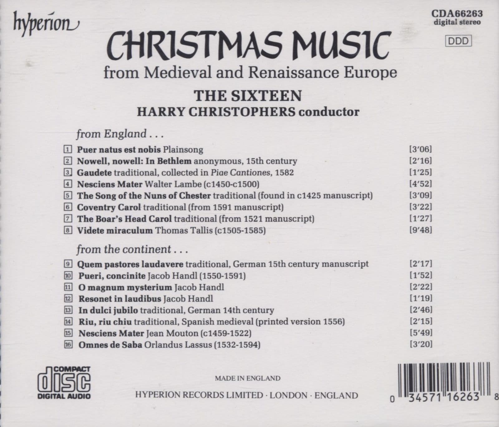 Christmas Music | The Sixteen