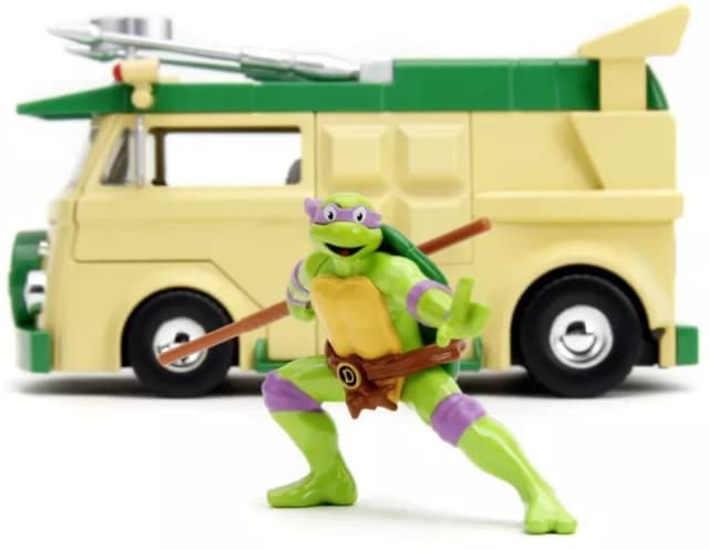 Set figurina si masina - Testoasele Ninja - Donatello & Party Wagon | Jada Toys