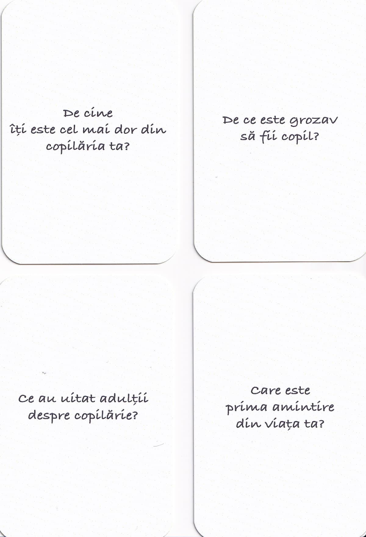 Joc de carti - 50 de intrebari despre copilarie | The Funny Brand