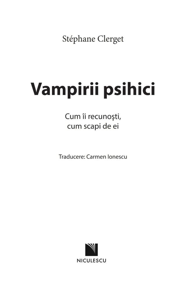 Vampirii psihici | Stephane Clerget
