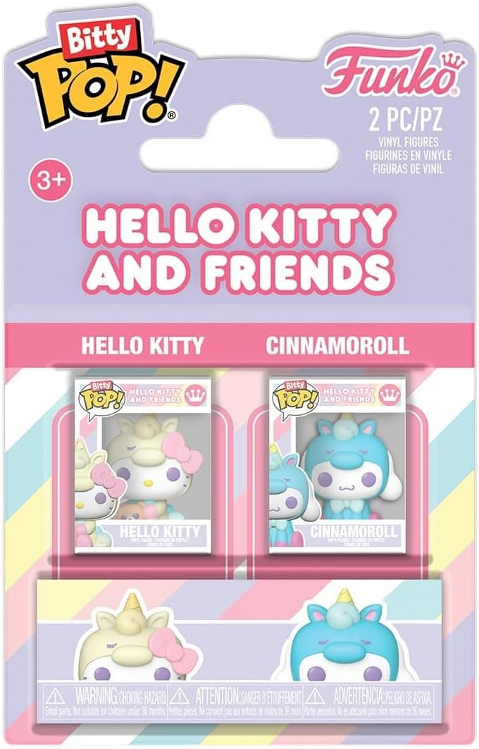 Set 2 figurine Hello Kitty & Cinnamoroll - Hello Kitty & Friends - Bitty Pop! - Funko | Funko