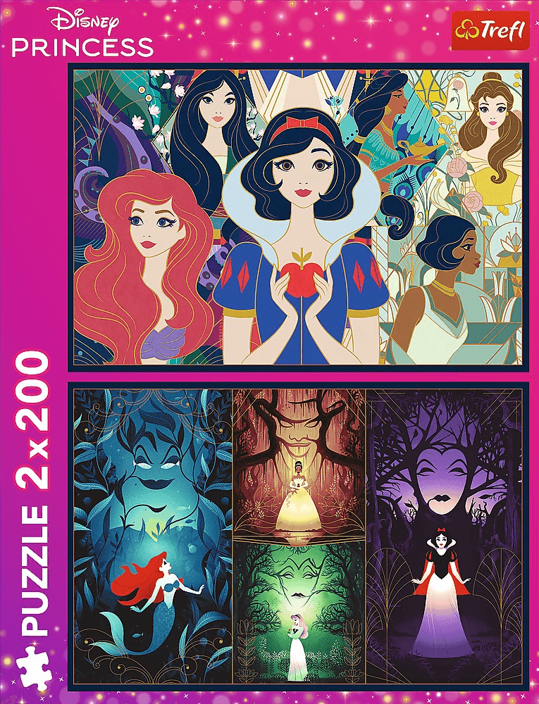 Puzzle 2 X 200 piese - Disney - Frumoasele printese | Trefl