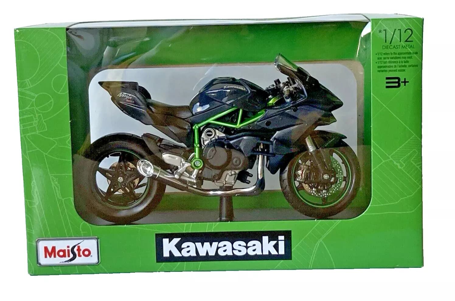 Motocicleta metalica - Kawasaki - Ninja H2r | Maisto
