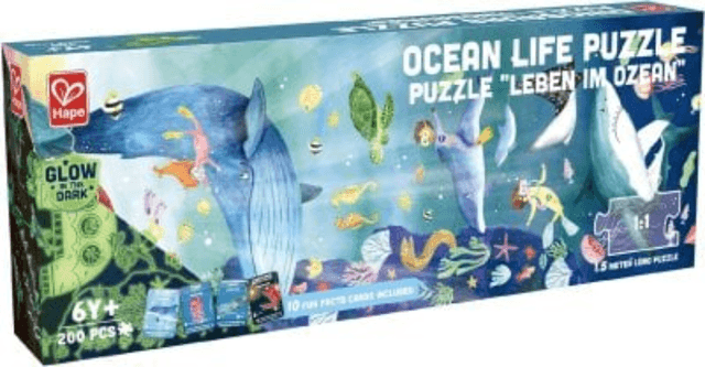 Puzzle 200 piese - Viata acvatica | Hape