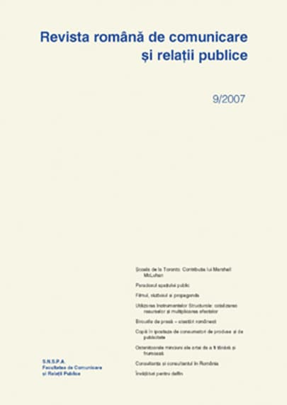 Revista romana de comunicare si relatii publice nr. 9 / 2007 |