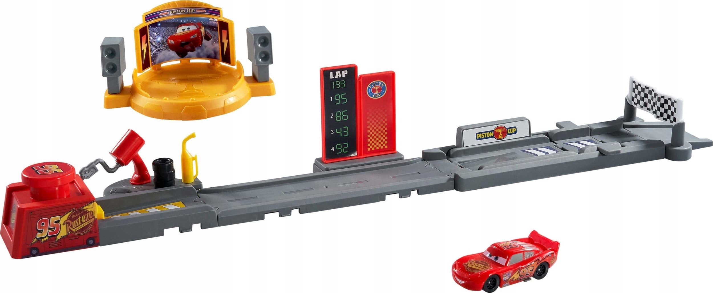Set de joaca - Cars - Pista de lansare si masinuta Fulger | Mattel