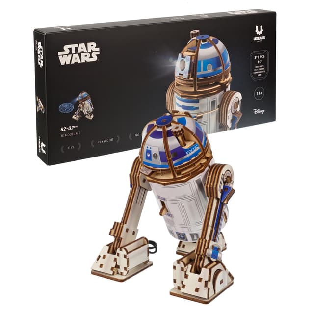Puzzle 3D 315 piese - Star Wars - R2-D2 | Ugears