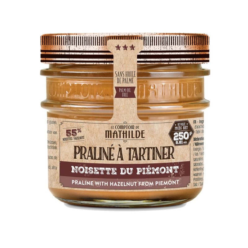 Crema tartinabila - Praline a tratiner noisette du piemont | Comptoir de Mathilde