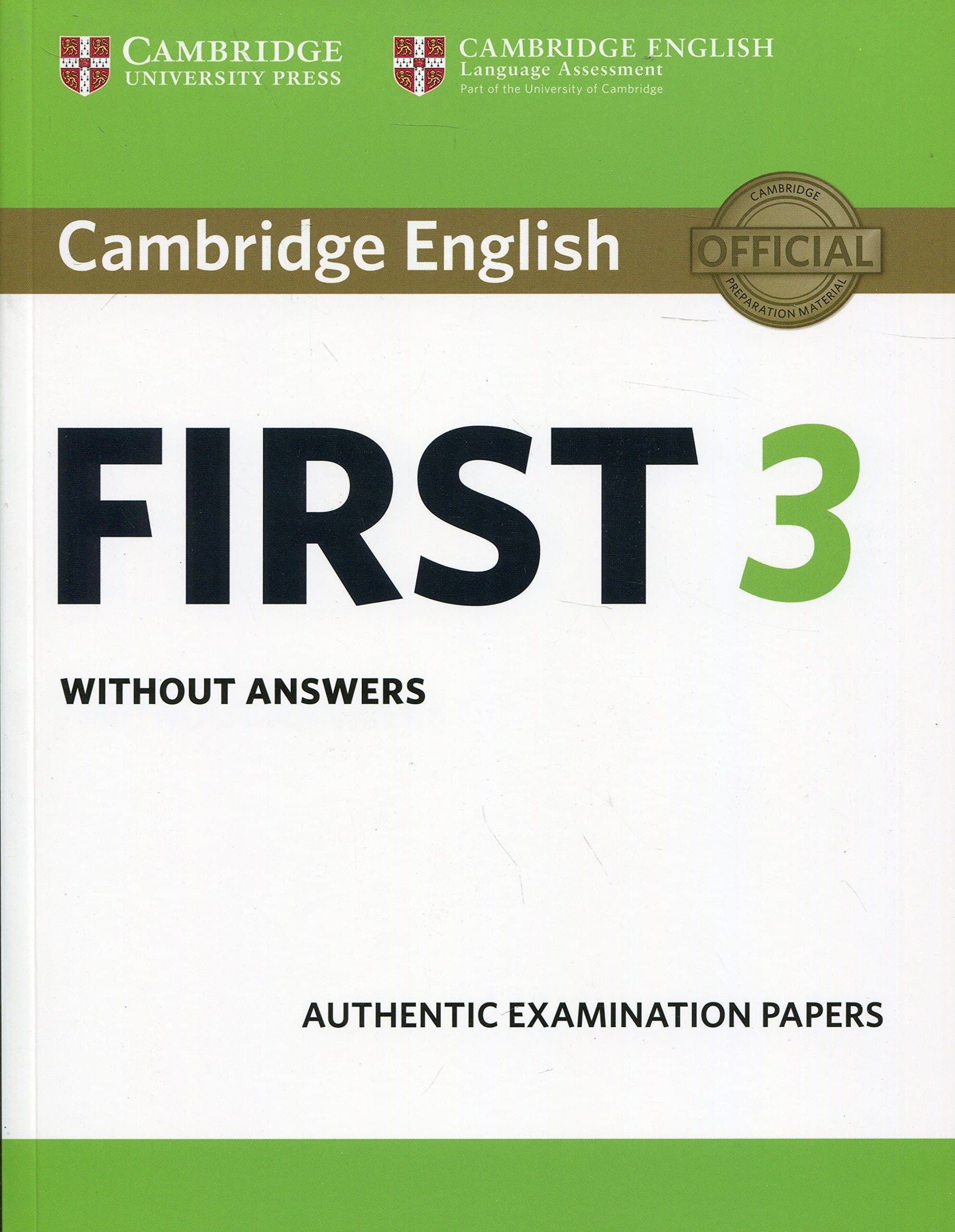 Cambridge English First 3 Student's Book without Answers |