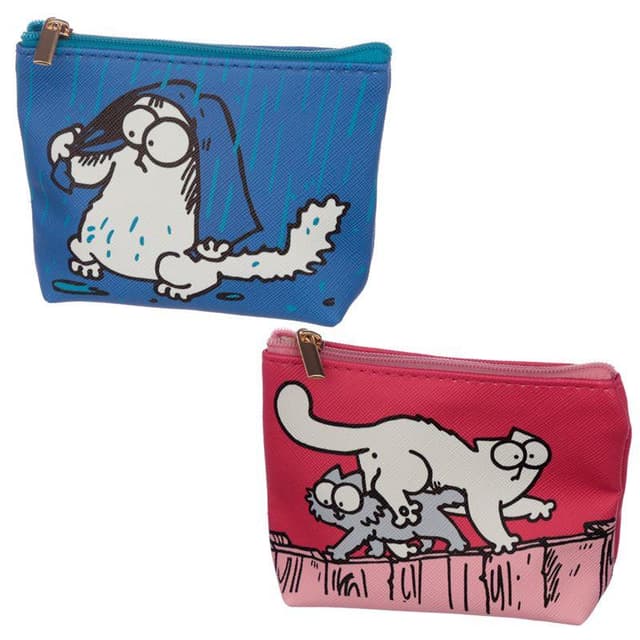 Portofel pentru monede - Simon's Cat (albastru sau rosu) | Puckator