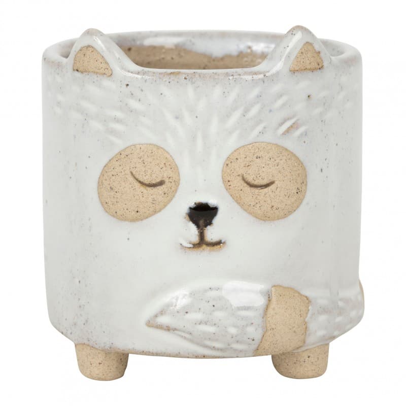 Ghiveci - Plant Bear Cub Nature Grey D7X15 Stoneware + Plastic | Sema Design