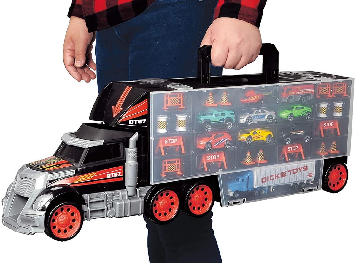 Set masinute - Super camion pentru transport si depozitare / Truck Carry Case | Dickie Toys
