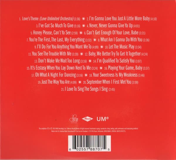 Love's Theme: The Best Of The 20th Century Records Singles | Barry White
