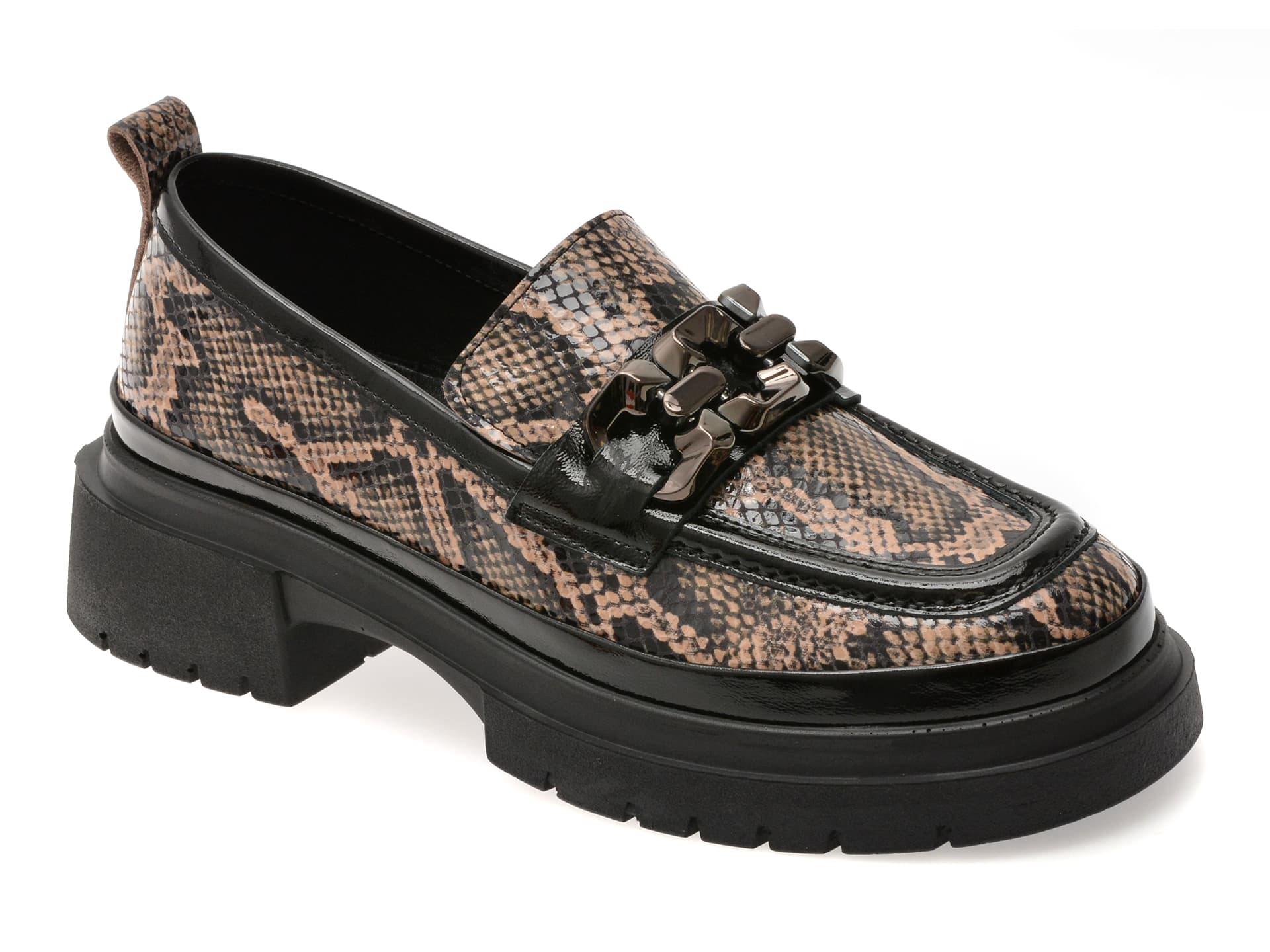 Mocasini GRYXX bej, 386457, din piele naturala lacuita