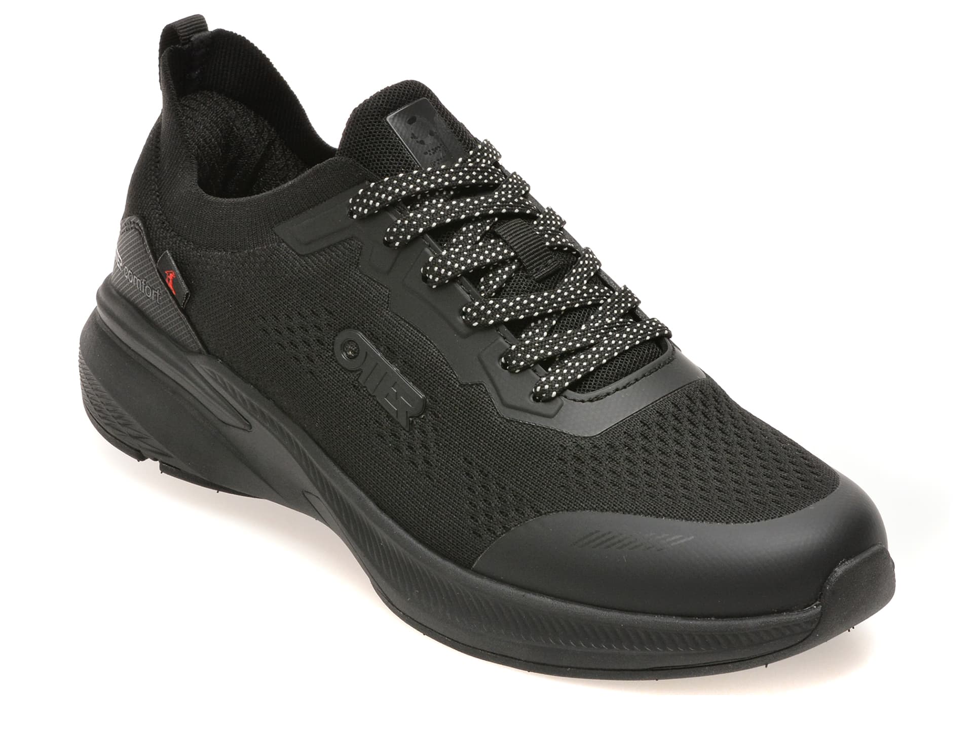 Pantofi sport OTTER negri, 30359, din material textil