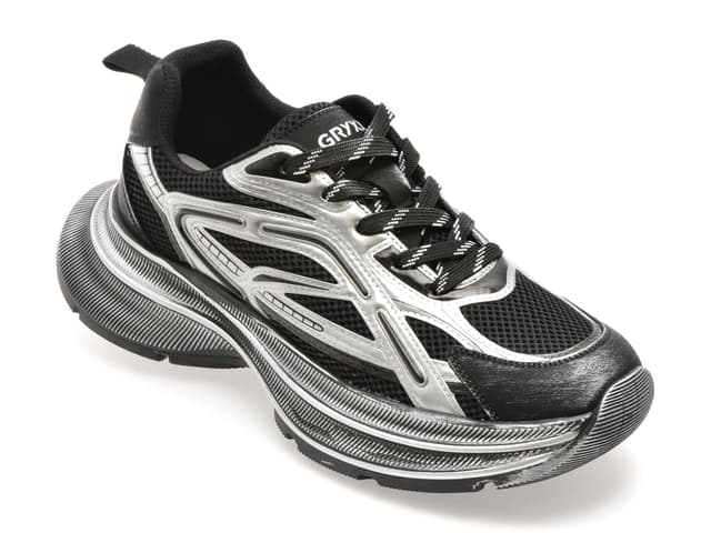 Pantofi sport GRYXX negri, 2082, din material textil
