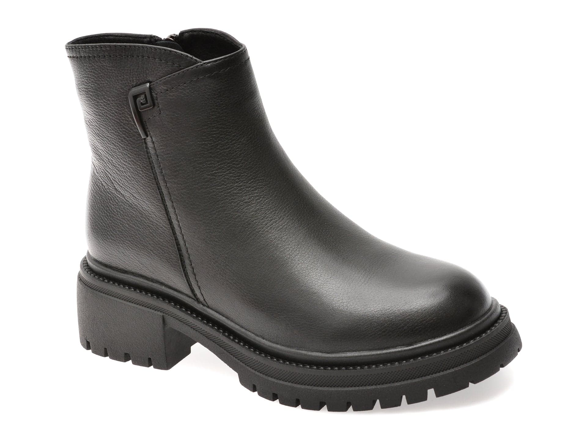 Ghete GRYXX negre, DX83515, din piele naturala
