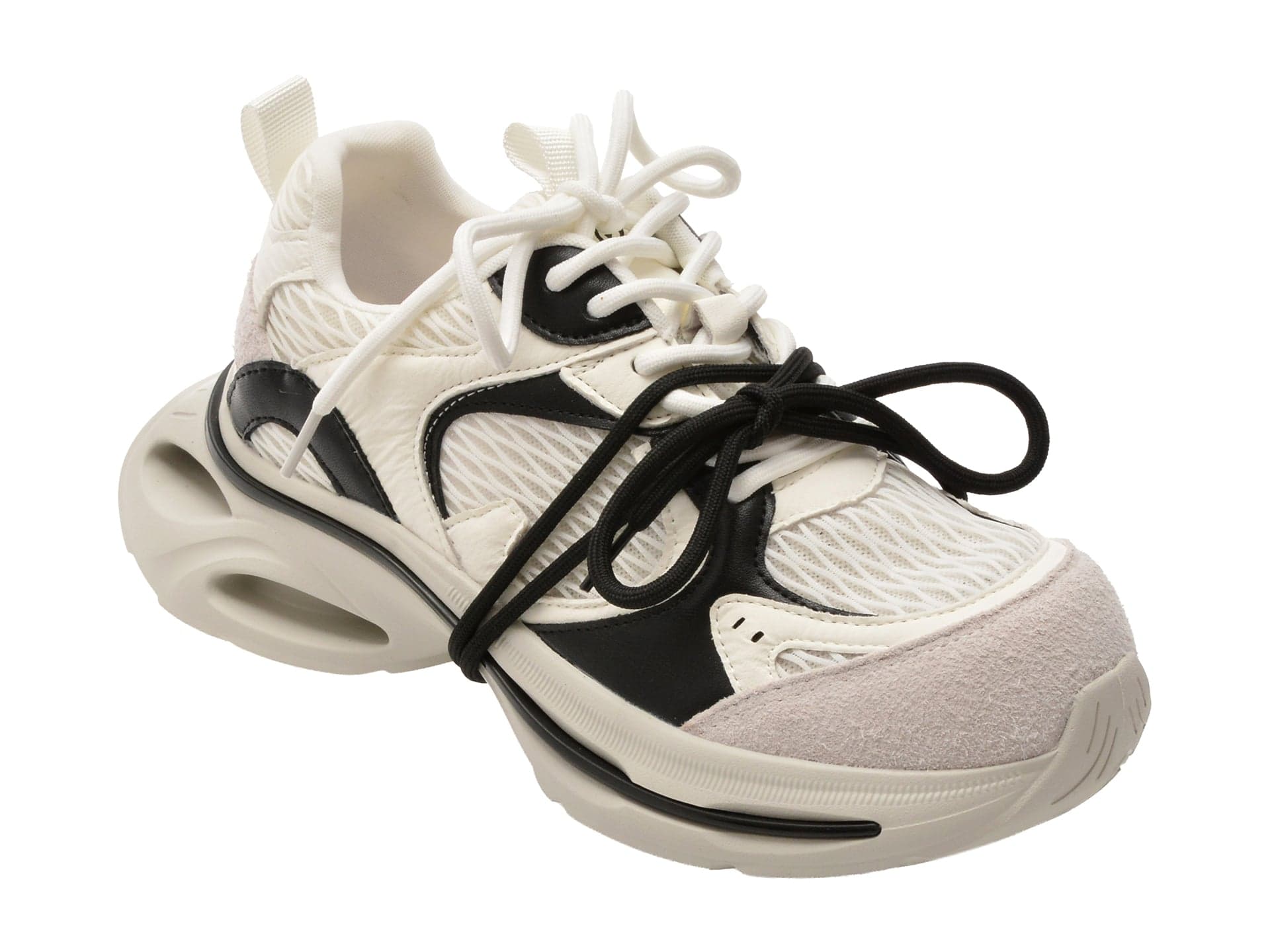 Pantofi sport GRYXX alb-negru, 109, din material textil