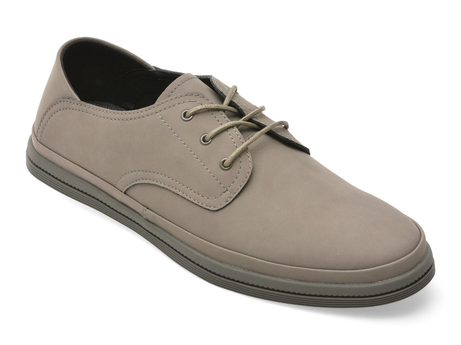 Pantofi OTTER gri, J260013, din piele naturala