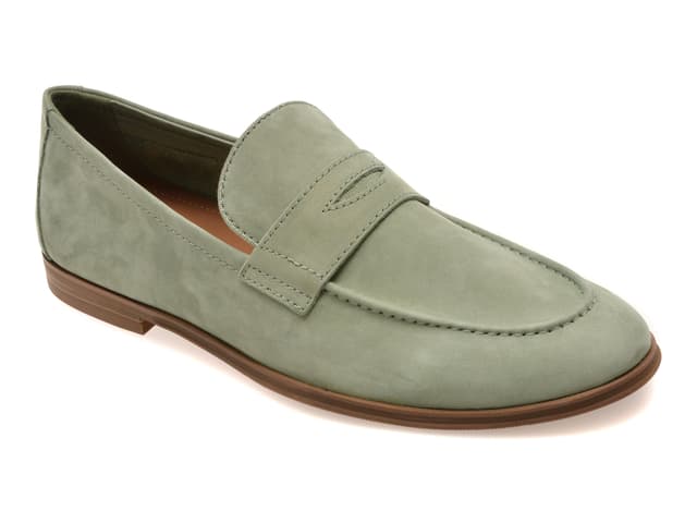 Mocasini eleganti ALDO kaki, JOURNEY 331, din nabuc