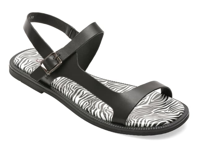 Sandale GRYXX negre, 67735, din piele naturala