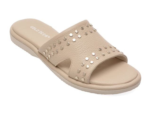 Papuci GOLD DEER gri, 1365705, din piele naturala
