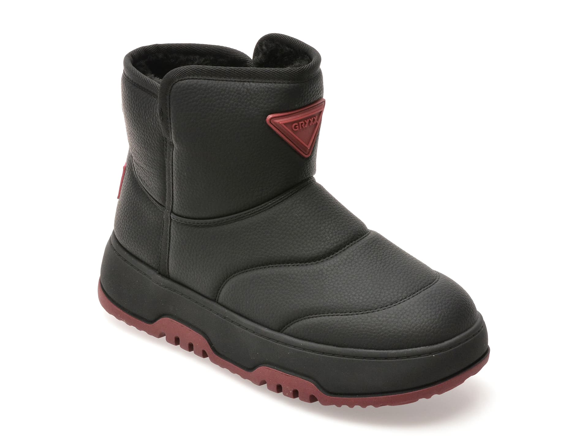 Ghete GRYXX negre, 623D82, din piele ecologica